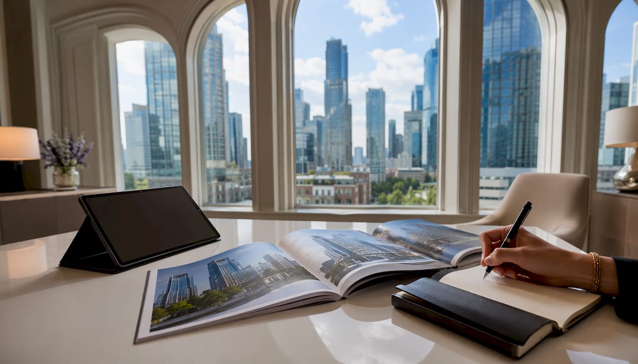 Luxury real estate referral workflow workspace