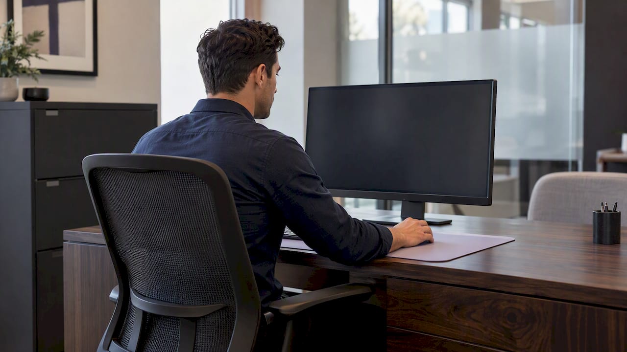 Agent reviewing real estate CRM audit